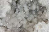 Keokuk Quartz Geode with Calcite & Pyrite Crystals - Missouri #144768-3